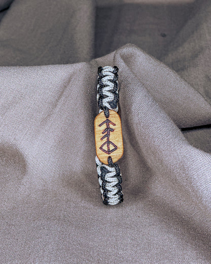 Muzikos Vikingų runų apyrankė